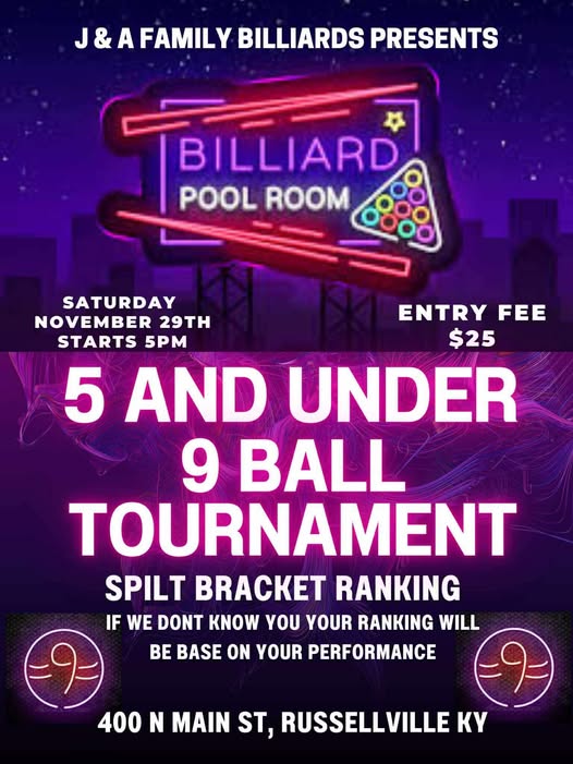 Tournament flyer / rules image